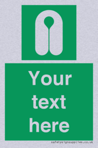 Custom sign safe condition Lifejacket